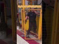 Elevador de carga hidráulico de almacén industrial Guía vertical Elevador de mercancías ferroviarias