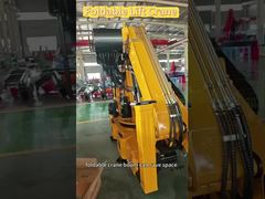 View 4 Ton Truck Mounted Crane Hydraulic Telescopic Boom Crane Demo