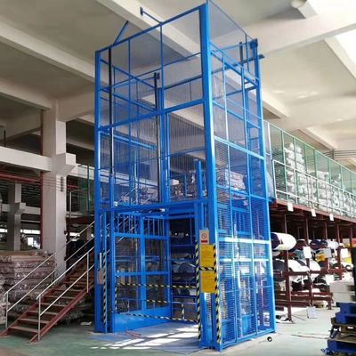 comprar 3m-9m elevador de jaula hidráulico totalmente enjaulado elevador de carga vertical elevador de carga de almacén online manufacture