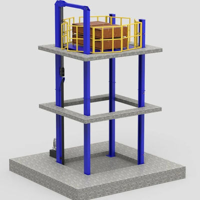 comprar Elevación hidráulica vertical industrial de cuatro postes 4 postes elevación de almacenamiento para almacén de fábrica online manufacture