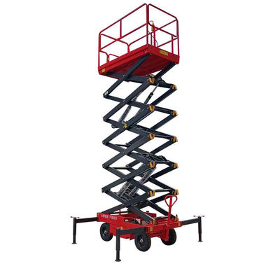 comprar 1000 kg Carga 12m elevador de tijeras plataforma portátil de elevación de tijeras 1T online manufacture