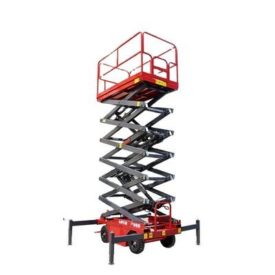 comprar 8m elevador de tijeras plataforma de elevación de tijeras hidráulica aérea 1000KGs online manufacture