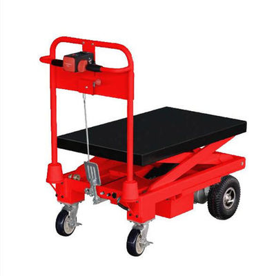 comprar 1500 kg Mesa de elevación manual con tijeras Rojo Carrito de elevación de mesa hidráulica online manufacture
