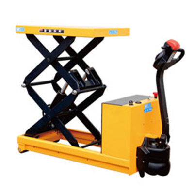 comprar 1000 kg Camión de elevación de tijeras Camión de elevación hidráulica con batería online manufacture