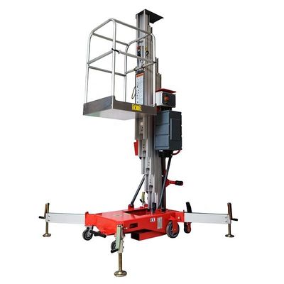 comprar Elevación de plataformas aéreas hidráulicas 9m 150kg Elevación de mástil único para exposición de fábrica online manufacture