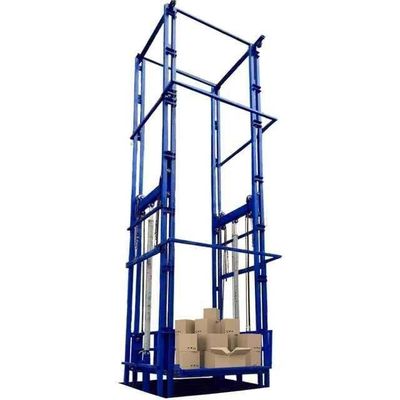 comprar 7 m de altura elevador de carga de almacén de carga de doble carril mini elevador de mercancías online manufacture