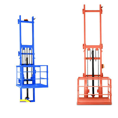 comprar Elevador de carga de 10 metros con dos puestos de carga de 1 tonelada Elevador de carga vertical Elevador de carga de almacén online manufacture