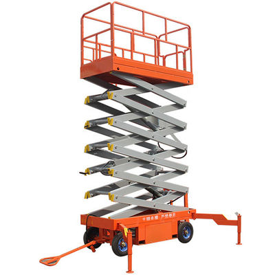 comprar Elevación de plataformas móviles de 500 KG Elevación de tijeras de 9 m para el trabajo aéreo en edificios al aire libre online manufacture