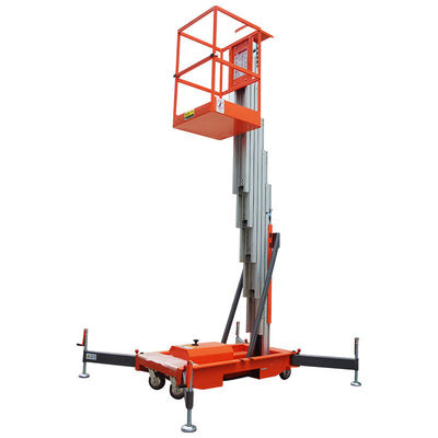 comprar Mesa de elevación de un solo mástil de aluminio eléctrico 9m 150kg Plataforma de elevación de trabajo aéreo online manufacture