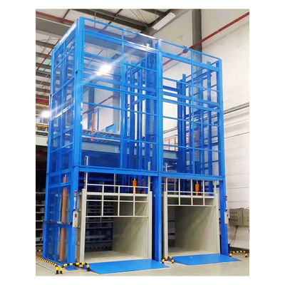 comprar Elevador de carga totalmente enjaulado 3m 5m 7m 9m Elevador hidráulico de carga para almacén online manufacture