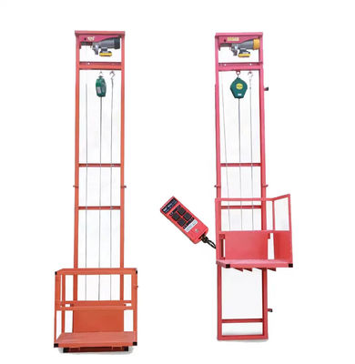 comprar 500 kg 1000 kg Elevador de carga de almacén Elevador de carga eléctrico vertical online manufacture