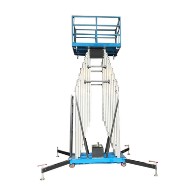 comprar Plataforma elevadora de aleación de aluminio de doble mástil, mesas de trabajo elevadoras móviles online manufacture