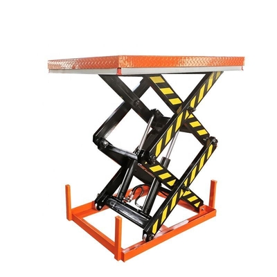 comprar Plataforma elevadora de tijera eléctrica con capacidad de carga de 1 tonelada, mesas elevadoras de tijera fijas online manufacture