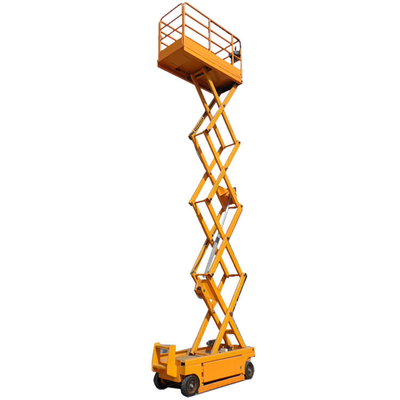comprar Plataforma elevadora hidráulica móvil de tijera autopropulsada de 320 kg y 12 m fabricación en línea