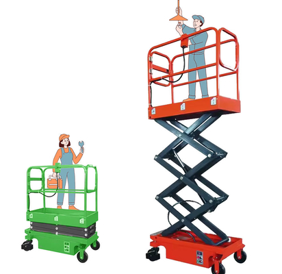 comprar Hydraulic 12m Electric Mobile Scissor Lift Outdoor Aerial Work Platform online manufacture