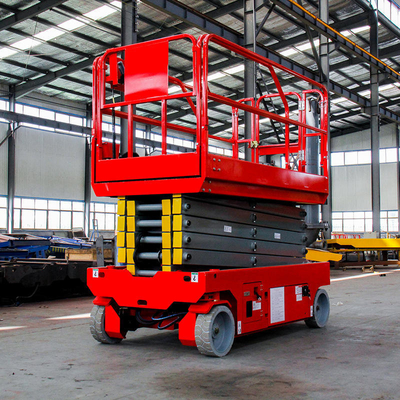 comprar Plataforma elevadora de tijera autopropulsada eléctrica hidráulica 12m 320kg de capacidad de carga Fabricación en línea
