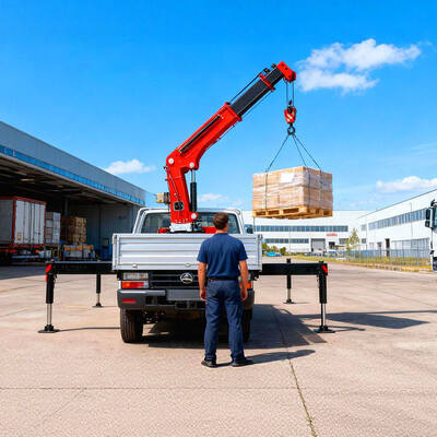 comprar 4 toneladas de camión de carga plegable pequeño monta grúa para mini pick-up Fabricación en línea
