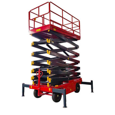 1.8m a 18m elevador de tijeras móvil 500kg elevador de tijeras eléctricas portátil