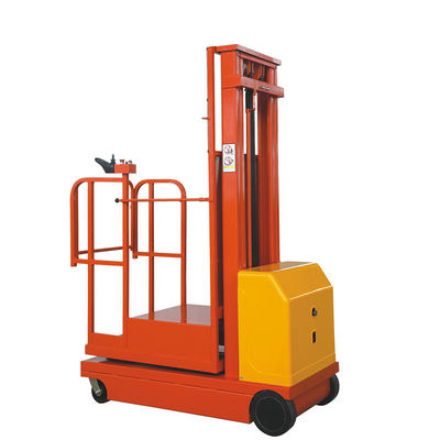 300 kg de carga eléctrica con motor de recogida de pedidos elevación de 3 metros hombre hasta la recogida de pedidos