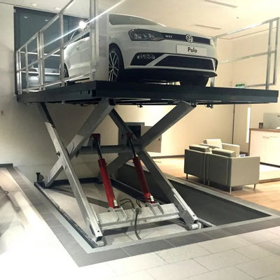 3500 kg de elevador de automóviles 3m de mesa de elevación de tijeras de automóviles fijos para garaje
