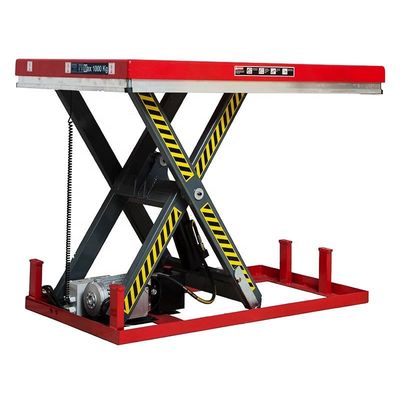 Tabla de elevación pequeña de almacén 2000 kg 1,3 m Elevador hidráulico estacionario