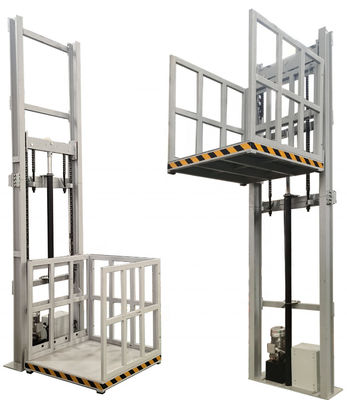 Elevador de carga fácil industrial Elevador de plataforma hidráulica Elevador de 8 m 1000 kg