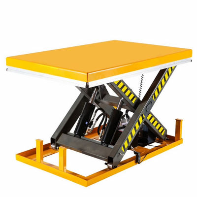 4000kg Capacidad Fija Hydraulic Scissor Lift Vertical pequeña mesa de elevación