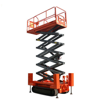 8m 10m Crawler elevadores de tijeras autopropulsados Trabajo aéreo Tipo de tijeras Elevador hidráulico