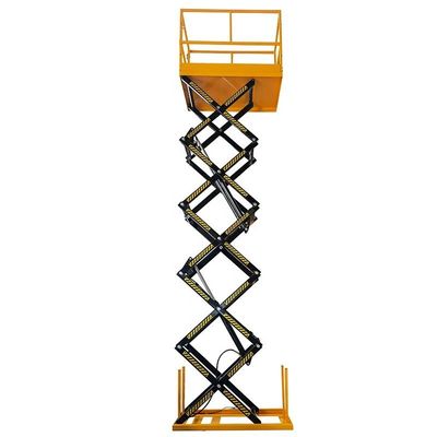 1T - 4T elevador de carga eléctrico fijo de tijeras hidráulicas 1m - 4m