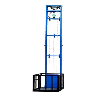 Elevador de carga de pequeño tamaño Equipo de elevación fácil Plataforma de elevación eléctrica 8m 500kg