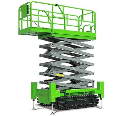 Plataforma de trabajo aéreo 230 kg elevador de tijeras hidráulico autopropulsado