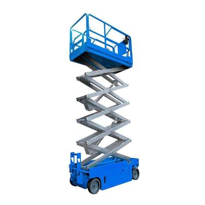 230 kg plataforma de elevación hidráulica móvil pequeña elevador de tijeras autopropulsado