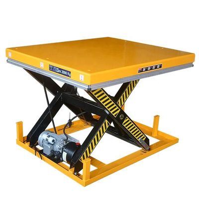 Estación de elevación hidráulica de mesa plataforma de elevación eléctrica de tijeras con CE
