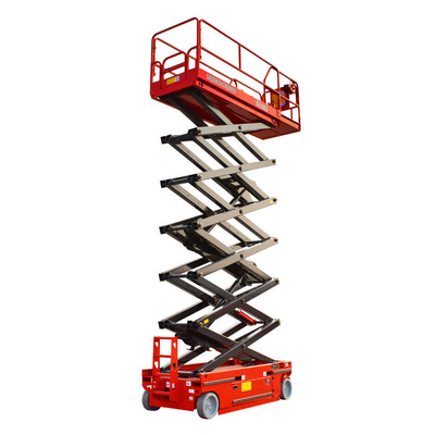 Plataforma elevadora de tijera eléctrica de 10 m 320 kg, autopropulsada