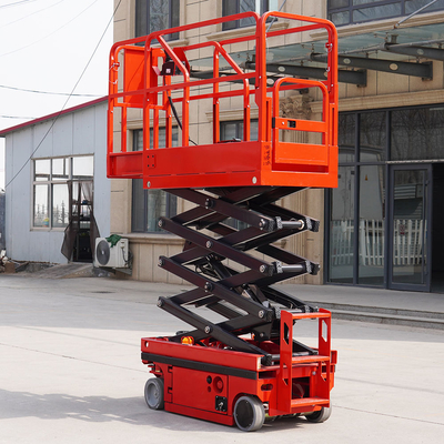 4m - 16m Plataforma de trabajo aéreo portátil autopropulsada Elevador eléctrico de tijeras