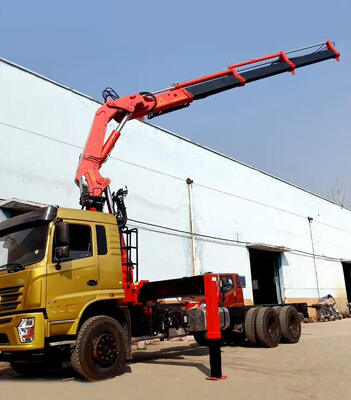 Cargo Truck Mounted Crane 4 -10 Ton Hydraulic Telescopic Boom Crane