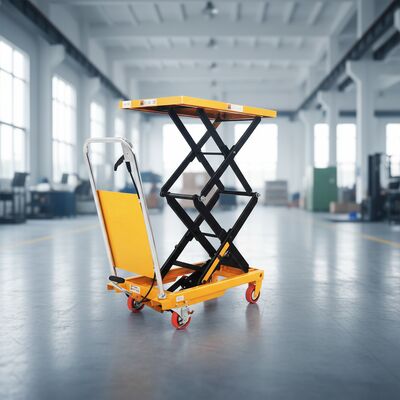 Vehículo de elevación manual del cargo móvil de la plataforma de elevación 500kg pequeño