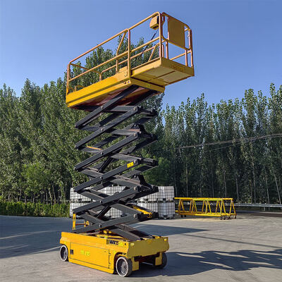 14m 16m 230kg Elevador de tijeras eléctricas hidráulicas Plataforma de trabajo aéreo móvil