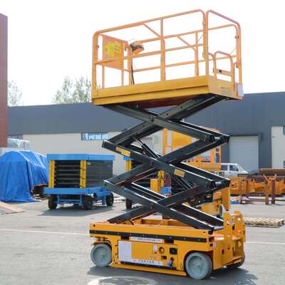 Elevador de tijeras hidráulico automotor eléctrico pequeño con certificación CE