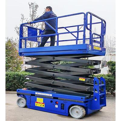 Elevadores de tijera eléctricos con plataforma elevadora de tijera móvil de 4 - 14 m