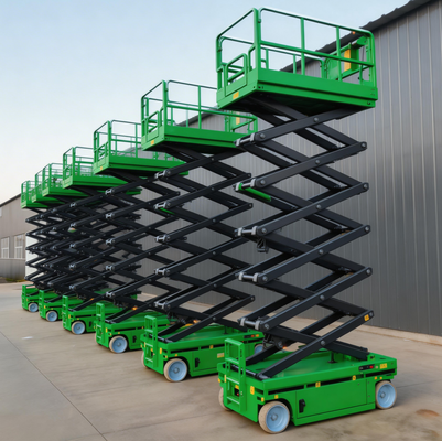 Plataforma elevadora de tijera autopropulsada, elevador eléctrico de un solo hombre, 6m, 450kg