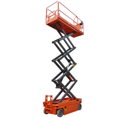 Elevador de tijera autopropulsado con capacidad de carga de 450 kg, elevador hidráulico eléctrico