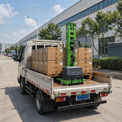 elevador de plataforma portátil del apilador eléctrico del uno mismo de 1000kg el 1.6m