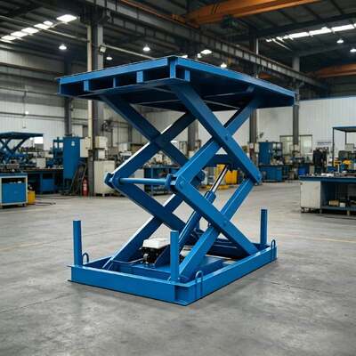 Mesa elevadora hidráulica de tijera de 2 toneladas Plataforma elevadora fija y estable