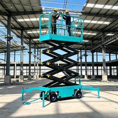 Plataforma Elevadora Eléctrica de Tijera Móvil 4m - 10m de Altura Elevador de Hombres de 500kg