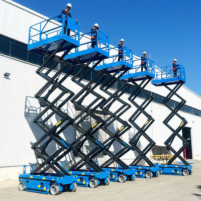Plataforma elevadora eléctrica autopropulsada de tijera de 14m 16m