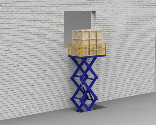 Plataforma de elevación fija hidráulica eléctrica, nivelador de muelle de tijera