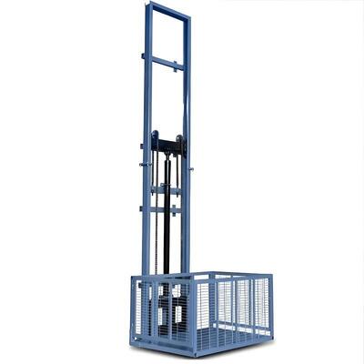 Elevador de carga eléctrico de almacén de plataforma de elevación hidráulica de 8m 1T